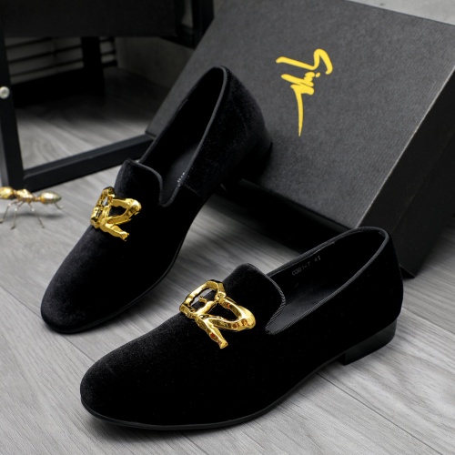 Replica Giuseppe Zanotti GZ Leather Shoes For Men #1230310 $76.00 USD for Wholesale