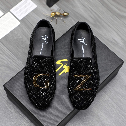 Replica Giuseppe Zanotti GZ Leather Shoes For Men #1230312 $76.00 USD for Wholesale