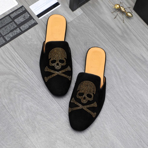 Philipp Plein PP Slippers For Men #1230348 $72.00 USD, Wholesale Replica Philipp Plein PP Slippers