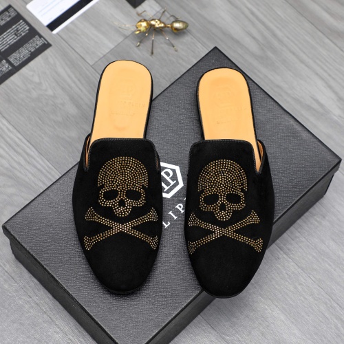 Replica Philipp Plein PP Slippers For Men #1230348 $72.00 USD for Wholesale