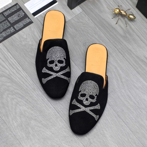 Philipp Plein PP Slippers For Men #1230349 $72.00 USD, Wholesale Replica Philipp Plein PP Slippers