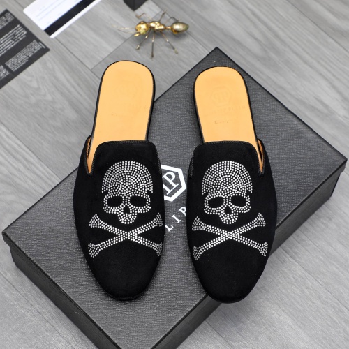 Replica Philipp Plein PP Slippers For Men #1230349 $72.00 USD for Wholesale