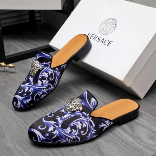 Replica Versace Slippers For Men #1230353 $72.00 USD for Wholesale