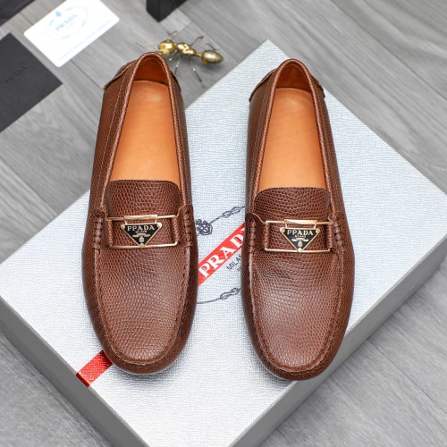 Prada Leather Shoes For Men #1230374 $68.00 USD, Wholesale Replica Prada Leather Shoes