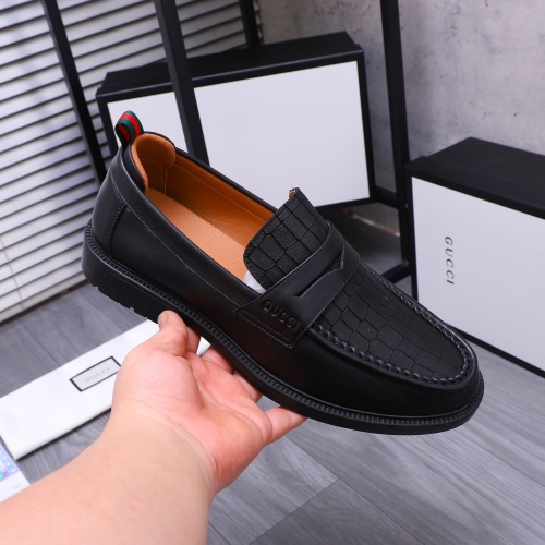 Replica Gucci Oxfords Shoes For Men #1230485 $88.00 USD for Wholesale