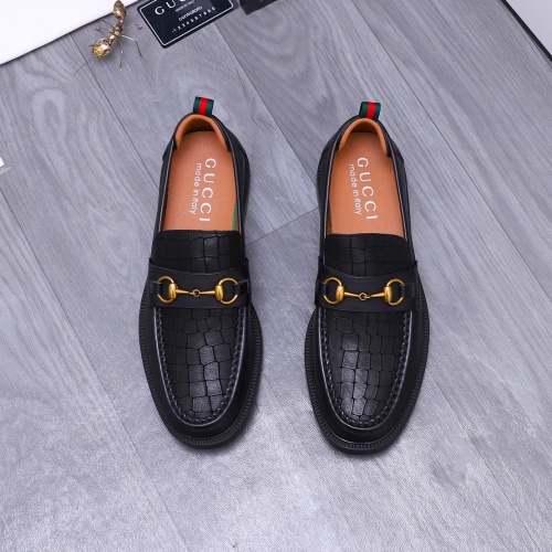 Replica Gucci Oxfords Shoes For Men #1230486 $88.00 USD for Wholesale