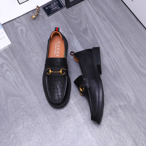 Replica Gucci Oxfords Shoes For Men #1230486 $88.00 USD for Wholesale