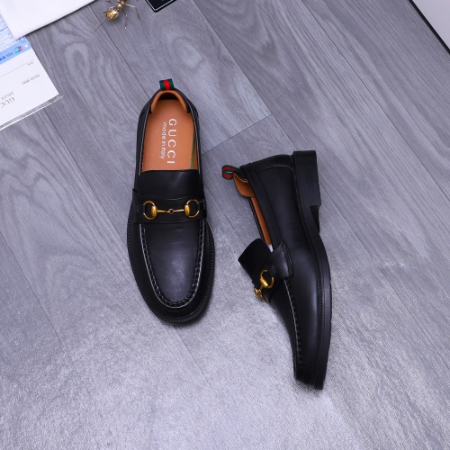 Replica Gucci Oxfords Shoes For Men #1230490 $88.00 USD for Wholesale