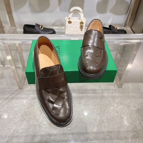 Replica Bottega Veneta BV Leather Shoes For Men #1230518 $150.00 USD for Wholesale