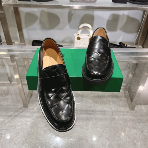 Replica Bottega Veneta BV Leather Shoes For Men #1230519 $150.00 USD for Wholesale