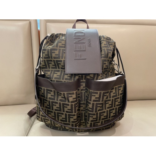 Replica Fendi AAA Man Backpacks #1230530 $202.00 USD for Wholesale