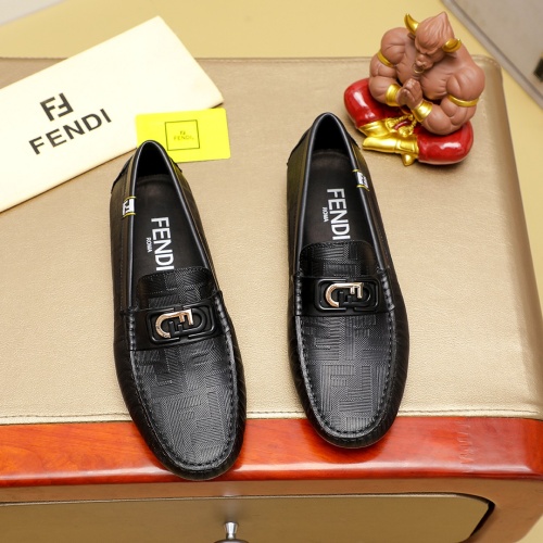 Fendi Leather Shoes For Men #1230556 $68.00 USD, Wholesale Replica Fendi Leather Shoes