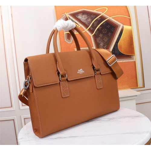 Replica Hermes AAA Man Handbags #1230560 $162.00 USD for Wholesale