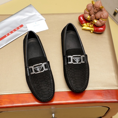 Prada Leather Shoes For Men #1230576 $68.00 USD, Wholesale Replica Prada Leather Shoes