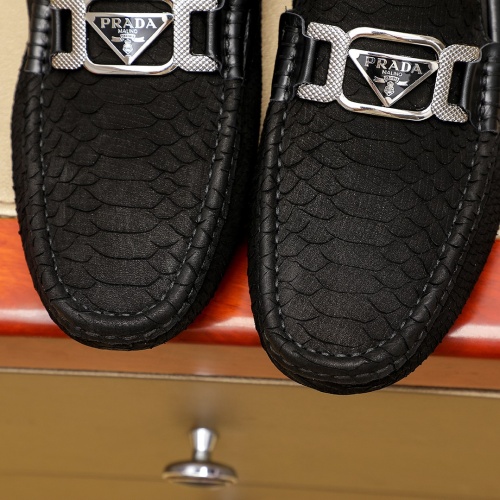 Replica Prada Leather Shoes For Men #1230576 $68.00 USD for Wholesale