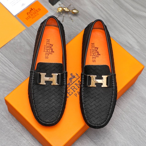 Hermes Leather Shoes For Men #1230705 $68.00 USD, Wholesale Replica Hermes Leather Shoes