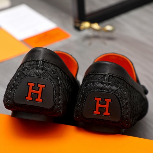 Replica Hermes Leather Shoes For Men #1230705 $68.00 USD for Wholesale