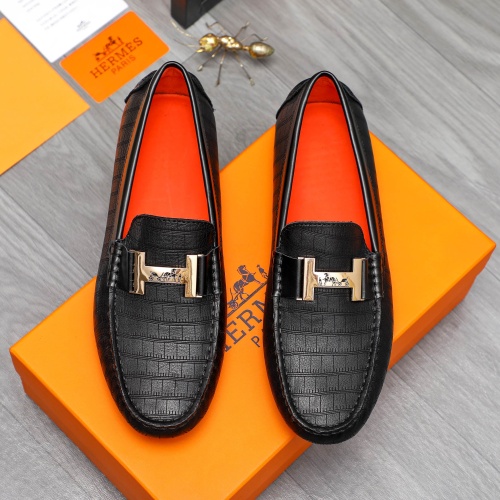 Hermes Leather Shoes For Men #1230706 $68.00 USD, Wholesale Replica Hermes Leather Shoes