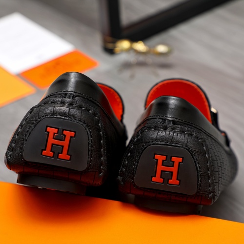 Replica Hermes Leather Shoes For Men #1230706 $68.00 USD for Wholesale