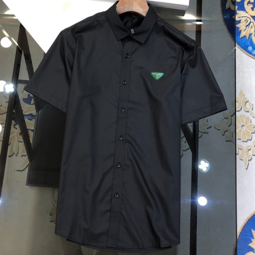 Prada Shirts Short Sleeved For Men #1230734 $42.00 USD, Wholesale Replica Prada Shirts