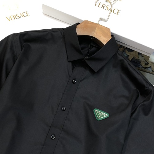 Replica Prada Shirts Short Sleeved For Men #1230734 $42.00 USD for Wholesale