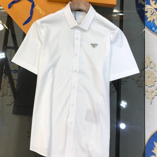 Prada Shirts Short Sleeved For Men #1230735 $42.00 USD, Wholesale Replica Prada Shirts