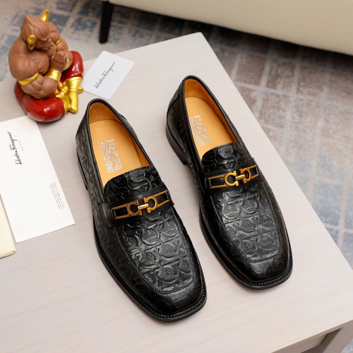 Salvatore Ferragamo Leather Shoes For Men #1230745 $85.00 USD, Wholesale Replica Salvatore Ferragamo Leather Shoes