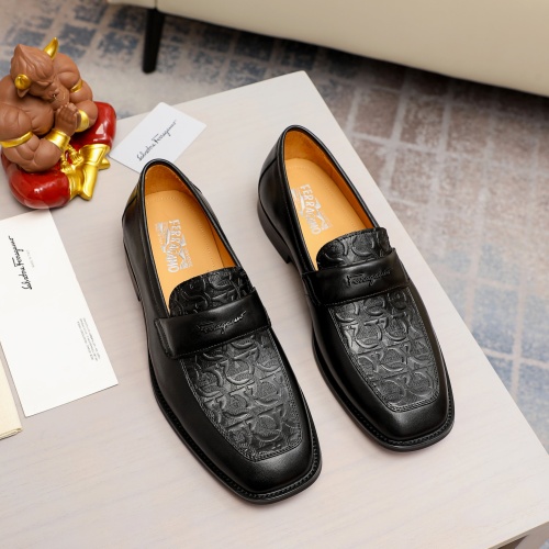 Salvatore Ferragamo Leather Shoes For Men #1230746 $85.00 USD, Wholesale Replica Salvatore Ferragamo Leather Shoes