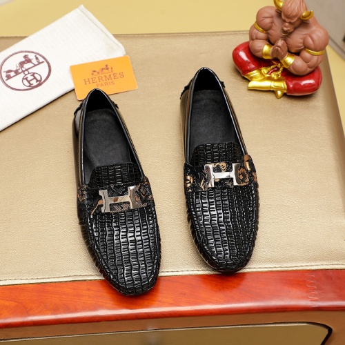 Hermes Leather Shoes For Men #1230747 $68.00 USD, Wholesale Replica Hermes Leather Shoes