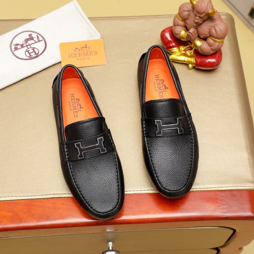 Hermes Leather Shoes For Men #1230748 $72.00 USD, Wholesale Replica Hermes Leather Shoes