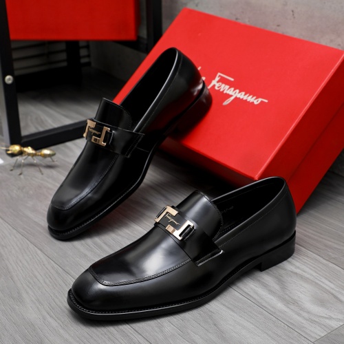 Salvatore Ferragamo Leather Shoes For Men #1230817 $82.00 USD, Wholesale Replica Salvatore Ferragamo Leather Shoes