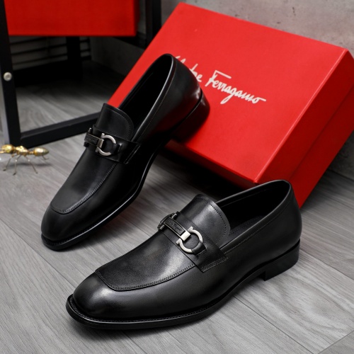 Salvatore Ferragamo Leather Shoes For Men #1230847 $82.00 USD, Wholesale Replica Salvatore Ferragamo Leather Shoes