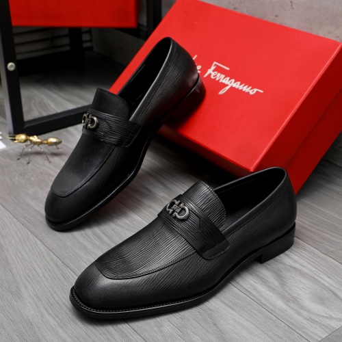 Salvatore Ferragamo Leather Shoes For Men #1230849 $82.00 USD, Wholesale Replica Salvatore Ferragamo Leather Shoes