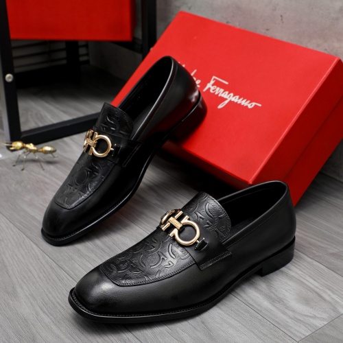 Salvatore Ferragamo Leather Shoes For Men #1230851 $82.00 USD, Wholesale Replica Salvatore Ferragamo Leather Shoes