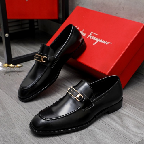 Salvatore Ferragamo Leather Shoes For Men #1230853 $82.00 USD, Wholesale Replica Salvatore Ferragamo Leather Shoes