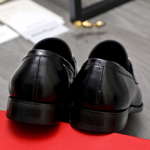 Replica Salvatore Ferragamo Leather Shoes For Men #1230853 $82.00 USD for Wholesale