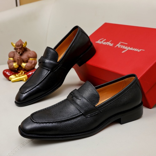 Salvatore Ferragamo Leather Shoes For Men #1230858 $85.00 USD, Wholesale Replica Salvatore Ferragamo Leather Shoes