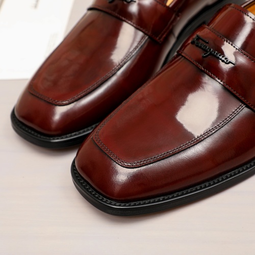 Replica Salvatore Ferragamo Leather Shoes For Men #1230865 $85.00 USD for Wholesale