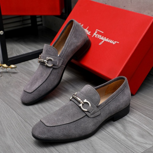 Salvatore Ferragamo Leather Shoes For Men #1230898 $102.00 USD, Wholesale Replica Salvatore Ferragamo Leather Shoes