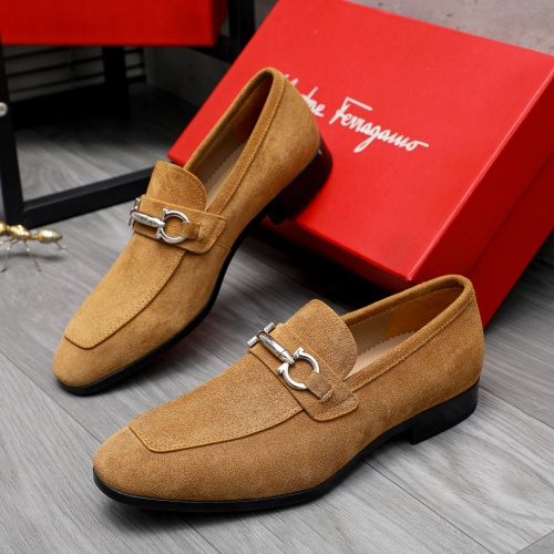 Salvatore Ferragamo Leather Shoes For Men #1230899 $102.00 USD, Wholesale Replica Salvatore Ferragamo Leather Shoes