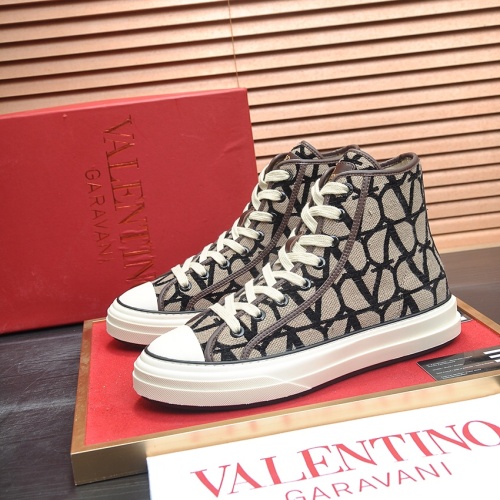 Valentino High Tops Shoes For Men #1231004 $100.00 USD, Wholesale Replica Valentino High Tops Shoes