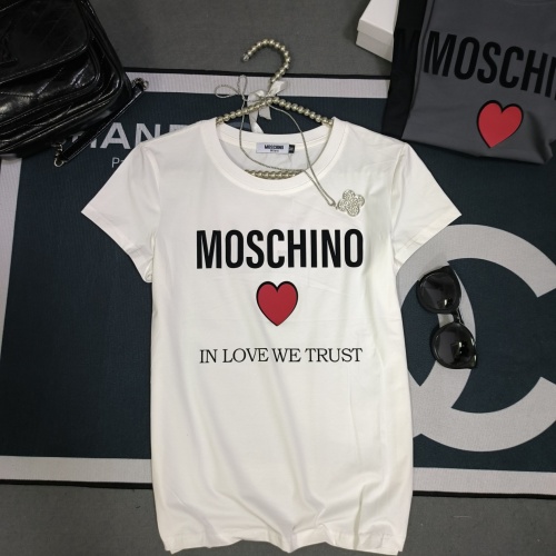 Moschino T-Shirts Short Sleeved For Women #1231017 $32.00 USD, Wholesale Replica Moschino T-Shirts