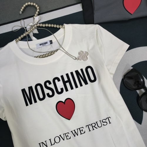 Replica Moschino T-Shirts Short Sleeved For Women #1231017 $32.00 USD for Wholesale