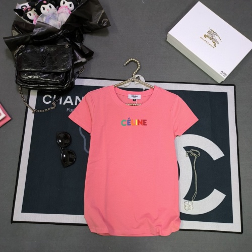 Celine T-Shirts Short Sleeved For Women #1231021 $32.00 USD, Wholesale Replica Celine T-Shirts