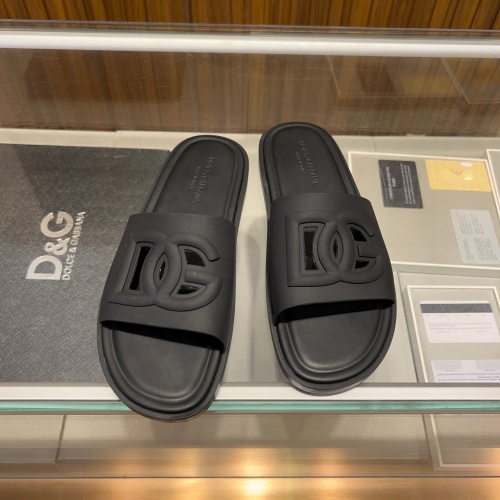 Dolce &amp; Gabbana D&amp;G Slippers For Men #1231122 $48.00 USD, Wholesale Replica Dolce &amp; Gabbana D&amp;G Slippers