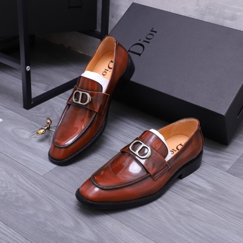 Christian Dior Leather Shoes For Men #1231212 $105.00 USD, Wholesale Replica Christian Dior Leather Shoes