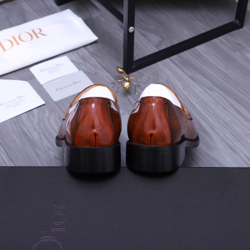 Replica Christian Dior Leather Shoes For Men #1231212 $105.00 USD for Wholesale