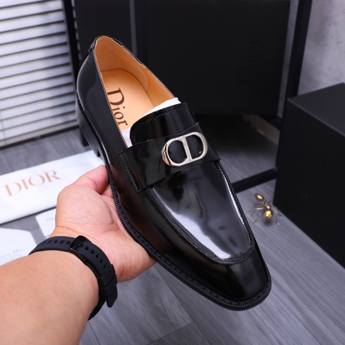 Replica Christian Dior Leather Shoes For Men #1231213 $105.00 USD for Wholesale