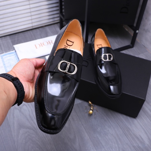 Replica Christian Dior Leather Shoes For Men #1231213 $105.00 USD for Wholesale