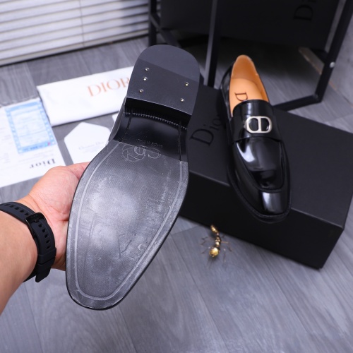 Replica Christian Dior Leather Shoes For Men #1231213 $105.00 USD for Wholesale